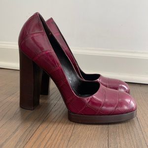 Gucci shoes platform pump Sz 7 B